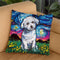 Maltese Throw Pillow by Aja Trier