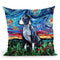 Pit Bull Throw Pillow by Aja Trier