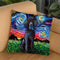 Poodle Black Throw Pillow by Aja Trier