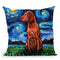 Redbone Coonhound Throw Pillow by Aja Trier