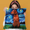 Redbone Coonhound Throw Pillow by Aja Trier