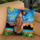 Rhodesian Ridgeback Throw Pillow by Aja Trier