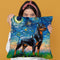 Rottweiller Throw Pillow by Aja Trier
