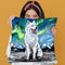 Samoyed Throw Pillow by Aja Trier