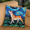 Staffordshire Bulldog Throw Pillow by Aja Trier