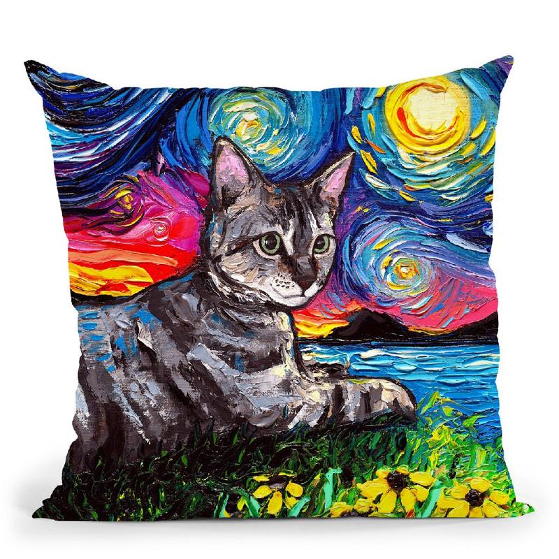 Virginia Throw Pillow by Aja Trier