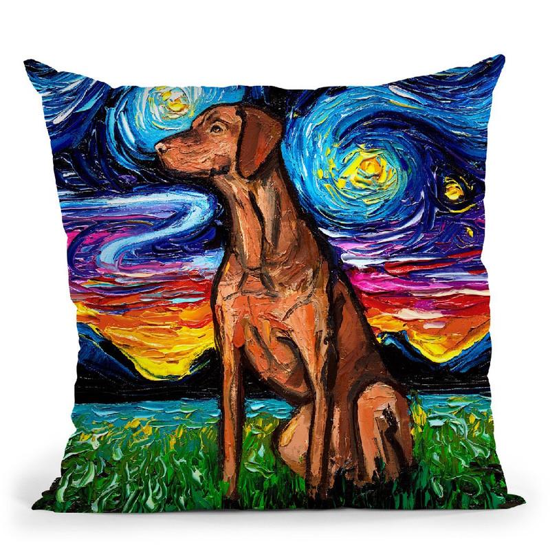 Viszla Throw Pillow by Aja Trier