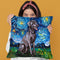 Weimaraner Throw Pillow by Aja Trier