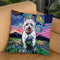 Westie Flowers Throw Pillow by Aja Trier