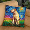 Yellow Labrador Front Throw Pillow by Aja Trier