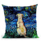 Yellow Lab Throw Pillow by Aja Trier