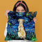 Yellow Lab Throw Pillow by Aja Trier