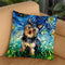 Yorkie Huge Throw Pillow by Aja Trier