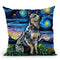Blue Heeler Throw Pillow by Aja Trier