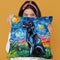 Black Labrador Throw Pillow by Aja Trier