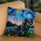 Dachshund Black And Tan Throw Pillow by Aja Trier