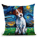 Jack Russel Terrier Throw Pillow by Aja Trier