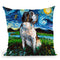 Saint Bernard Throw Pillow by Aja Trier
