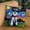 Schnauzer Throw Pillow by Aja Trier