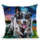 Australian Cattle Dog Ii Throw Pillow by Aja Trier