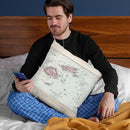 Fiji 1904 Cartog Throw Pillow By Adam Shaw