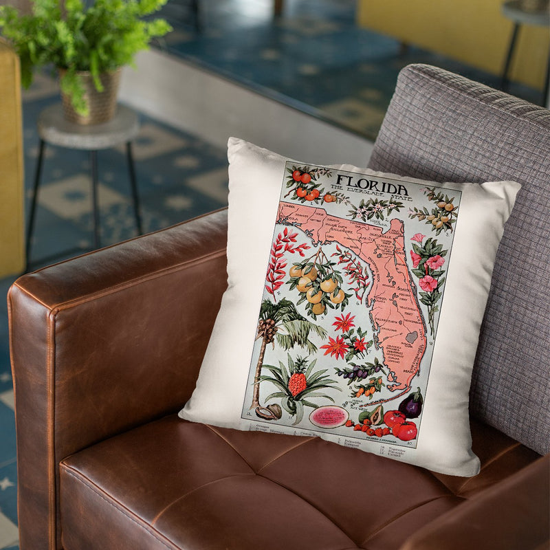 Florida 1917 Throw Pillow By Adam Shaw