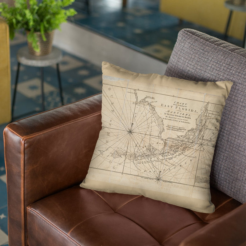Florida Keys 1771 Throw Pillow By Adam Shaw