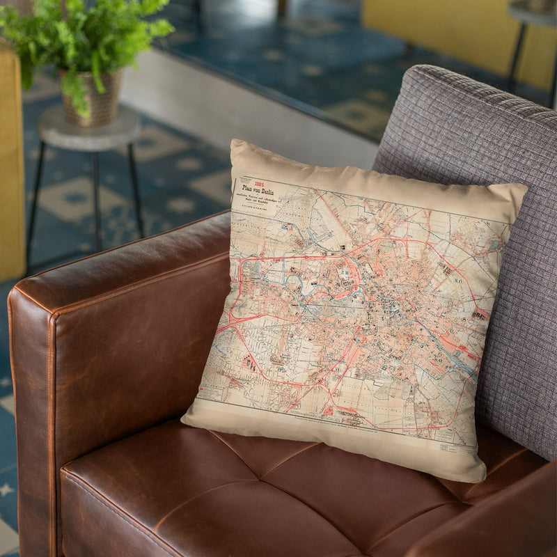 Berlin 1895 Throw Pillow By Adam Shaw