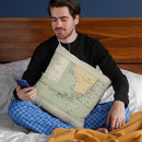 Florida Keys Lighthouse Map 1898 Throw Pillow By Adam Shaw