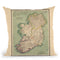 Ireland Map 1888 Throw Pillow By Adam Shaw