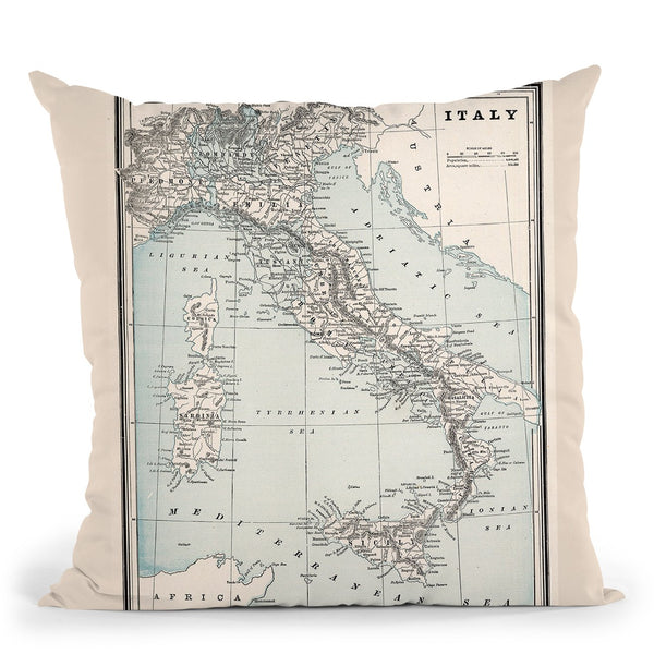 Italy 1893 Throw Pillow By Adam Shaw