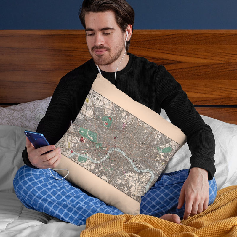 London 1862 Throw Pillow By Adam Shaw