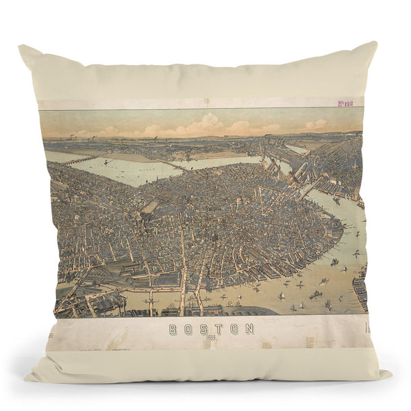 Boston 1899 Throw Pillow By Adam Shaw