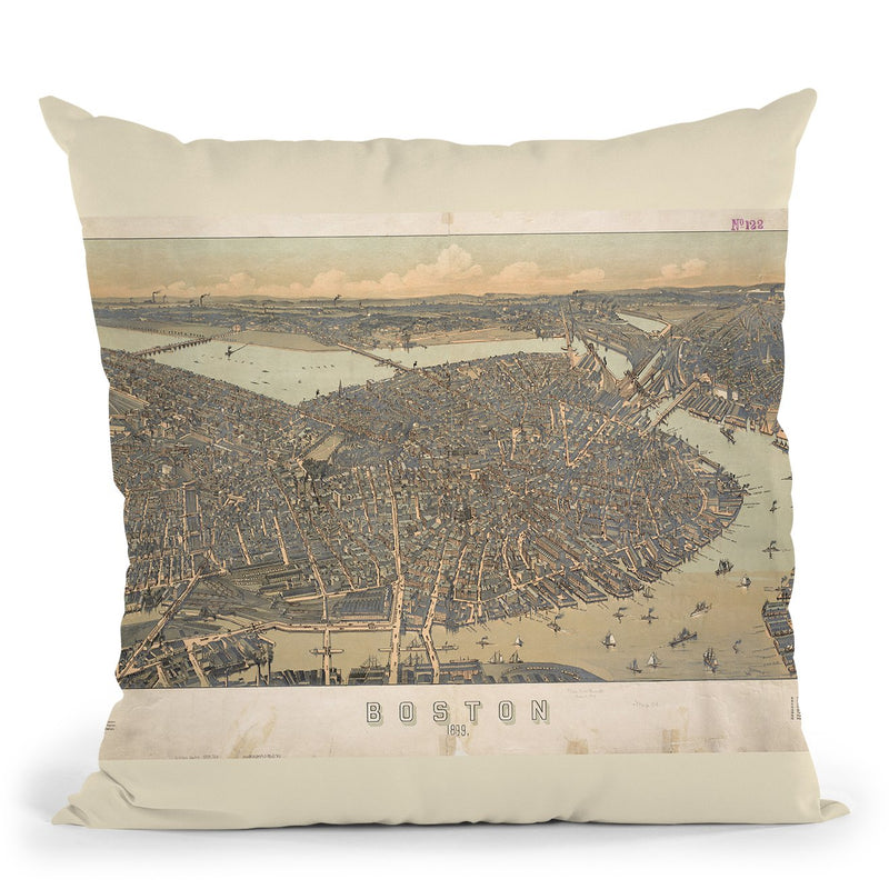 Boston 1899 Throw Pillow By Adam Shaw