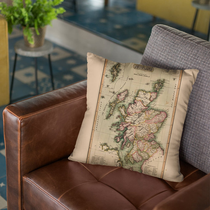 Scotland 1814 Throw Pillow By Adam Shaw