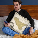 Sicily Italy 1747 Cartog Throw Pillow By Adam Shaw