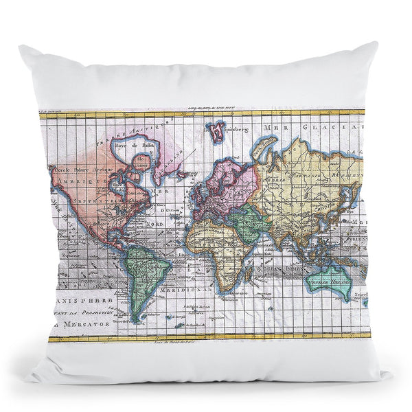 World 1780 Throw Pillow By Adam Shaw
