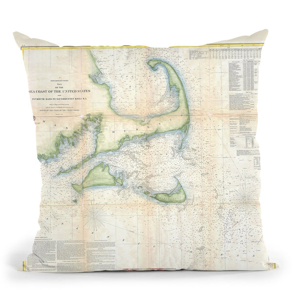 Cape Cod 1857 Throw Pillow By Adam Shaw