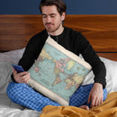World Map 1912 Cartog Throw Pillow By Adam Shaw