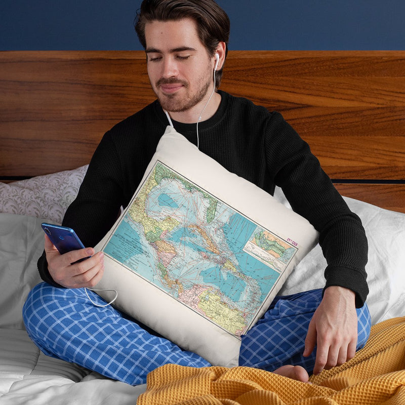 Caribbean 1913 Throw Pillow By Adam Shaw