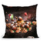 Funny Space Pasta Cat Throw Pillow By Skyler Hill