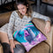Rainbow Llama - Cat Llama Throw Pillow By Skyler Hill