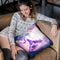 Flying Space Galaxy Unicorn Throw Pillow By Skyler Hill