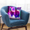Rainbow Llama In Space Throw Pillow By Skyler Hill