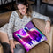 Rainbow Llama In Space Throw Pillow By Skyler Hill