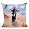 Sloth Riding Alpaca With Chicken Nuggets And Cola Throw Pillow By Skyler Hill