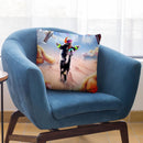 Sloth Riding Alpaca With Chicken Nuggets And Cola Throw Pillow By Skyler Hill