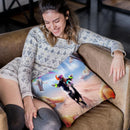 Sloth Riding Alpaca With Chicken Nuggets And Cola Throw Pillow By Skyler Hill