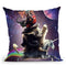 Cat Riding Chicken Turtle Panda Llama Unicorn Throw Pillow By Skyler Hill
