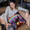 Space Pug Riding Dinosaur Unicorn - Taco & Burrito Throw Pillow By Skyler Hill